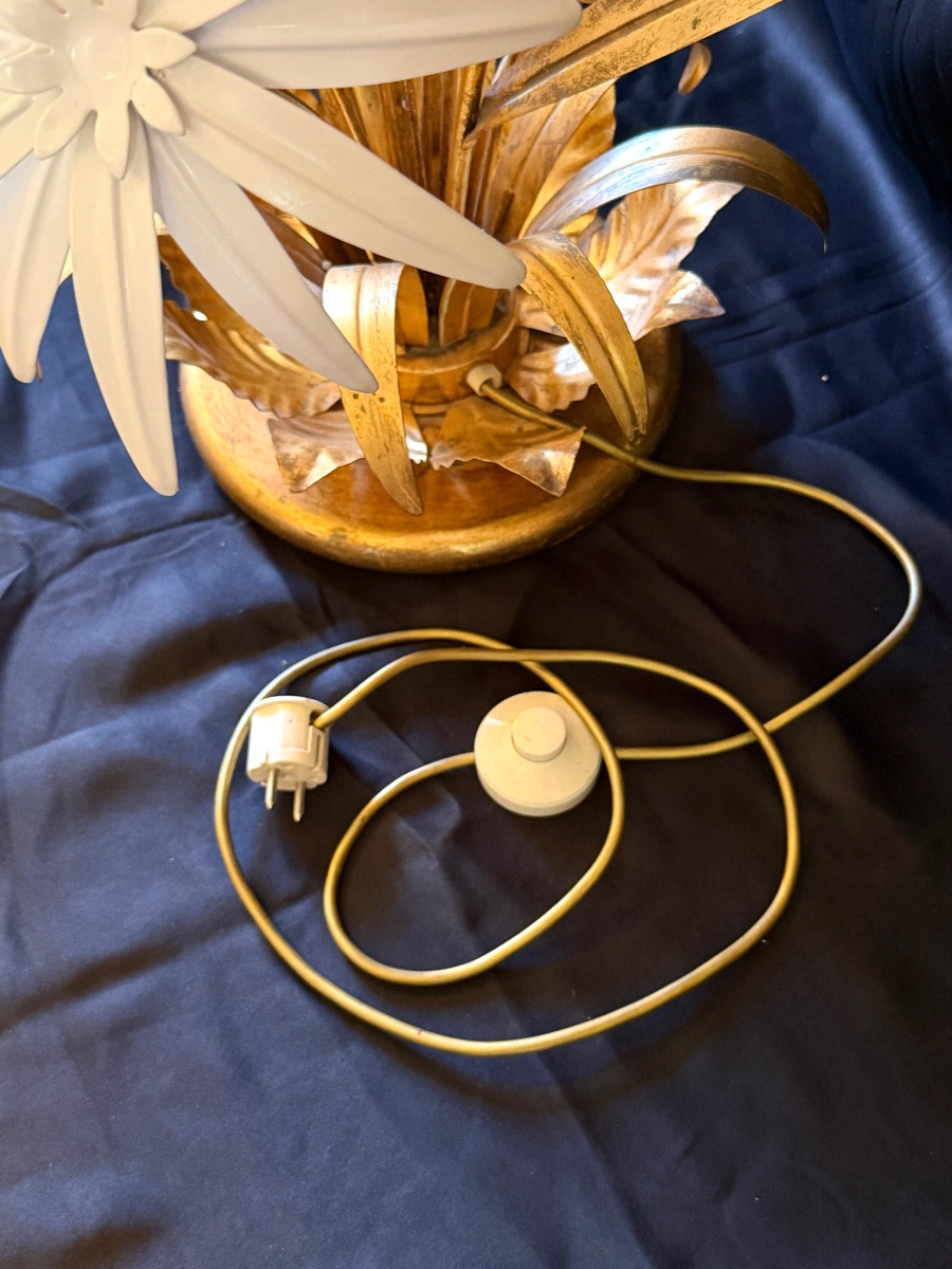 Hans Kögl Floor Lamp In Gilded And Lacquered Metal-photo-8