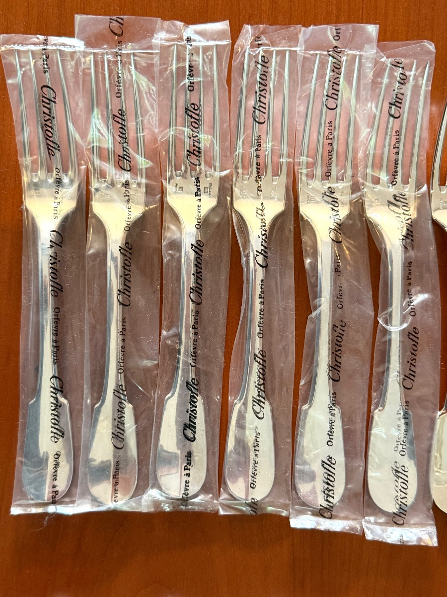 Christofle Cluny, 48-piece Menagère, Mint Condition-photo-6