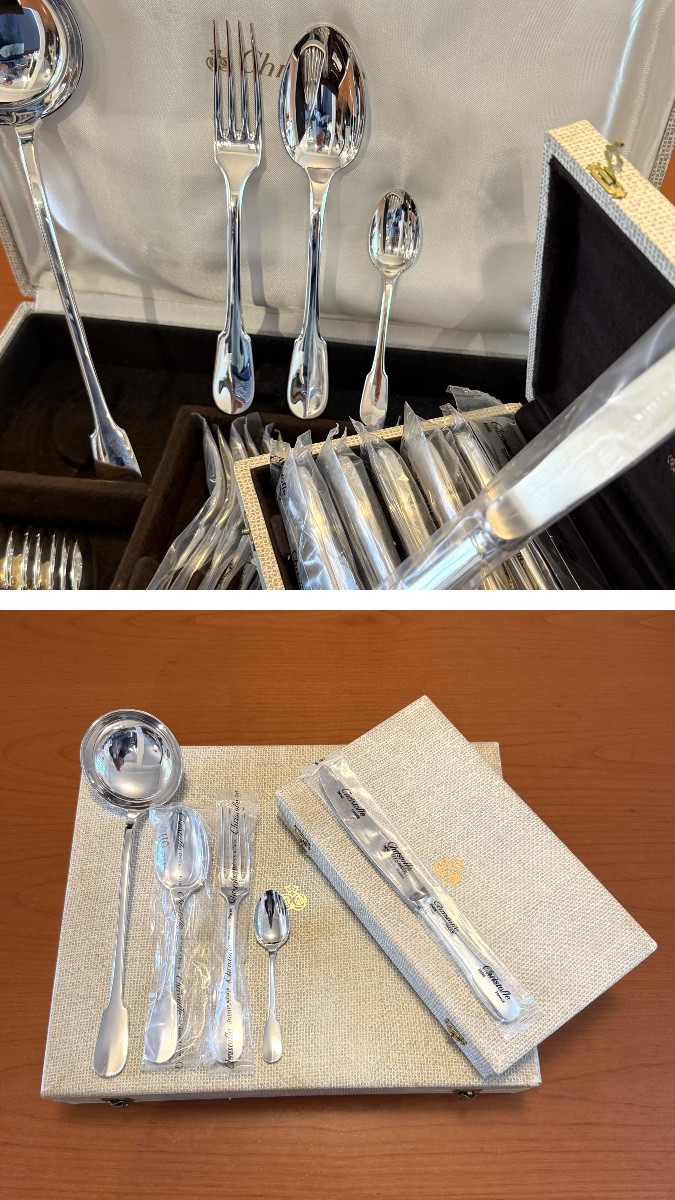 Christofle Cluny, 48-piece Menagère, Mint Condition-photo-8
