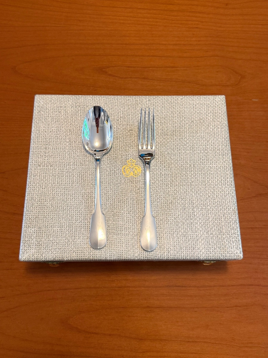 Christofle Cluny Flatware, 12 Forks, 12 Spoons-photo-2