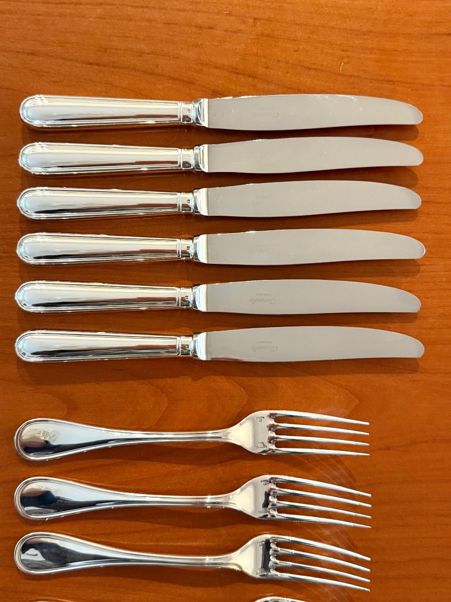 Christofle , ménagère Albi ,6 personnes ,24 pièces -photo-1