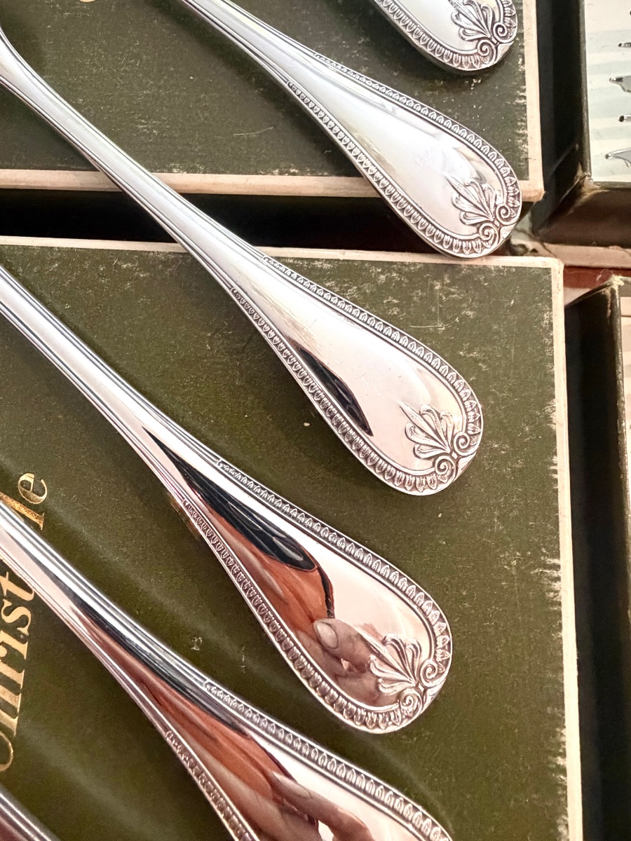 Christofle Malmaison , 12 Dessert Forks-photo-2