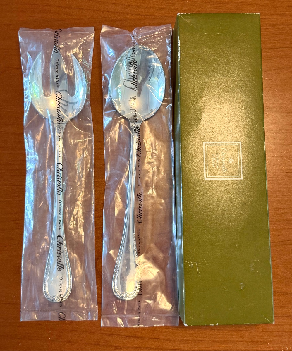 Christofle Malmaison Salad Servers