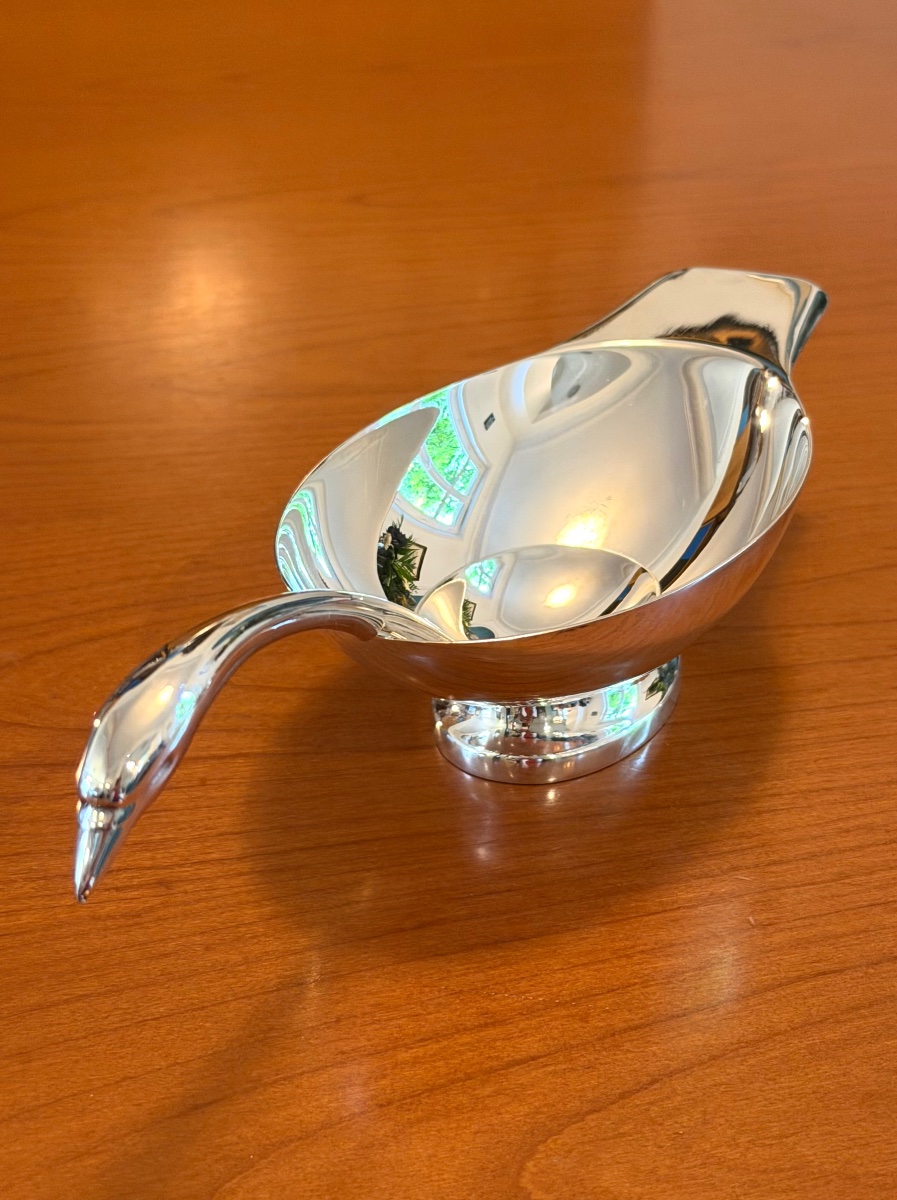 Christofle Gallia Swan Sauce Boat Christian Fjerdingstad