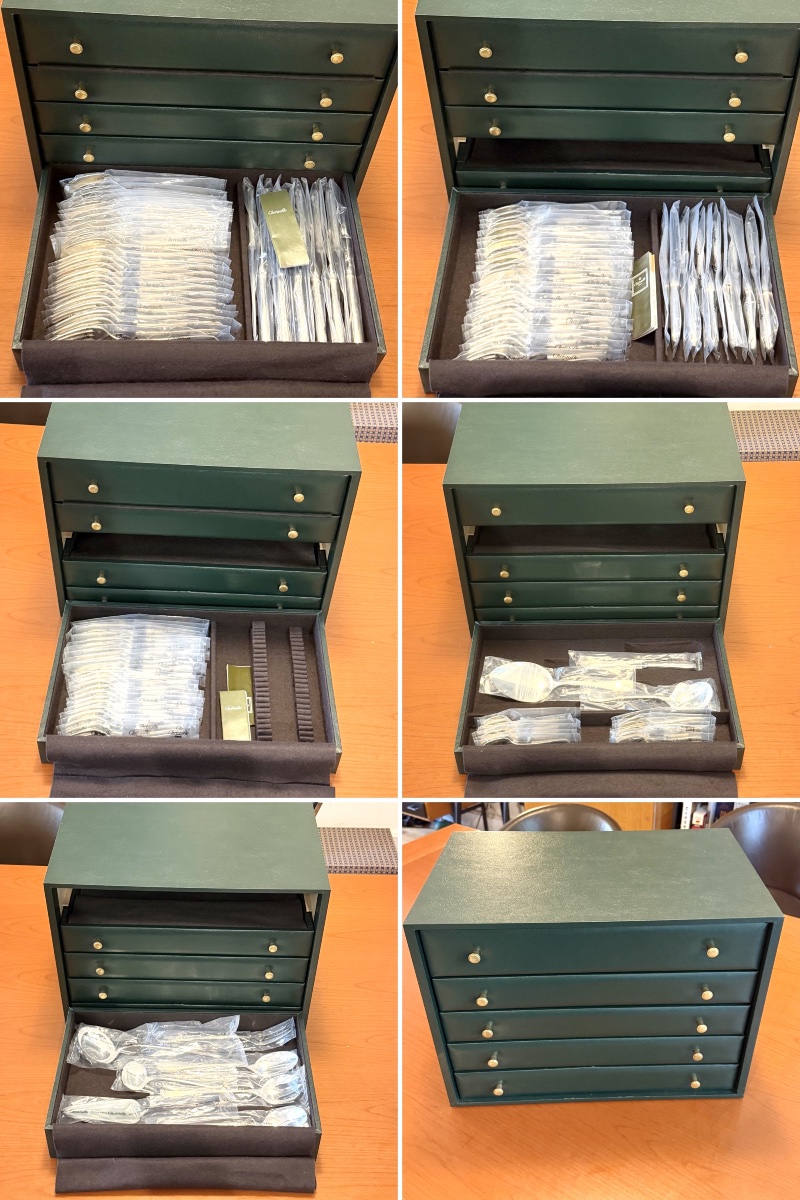 Christofle America , Brand New 118 Pieces Household Set With Silverware-photo-3