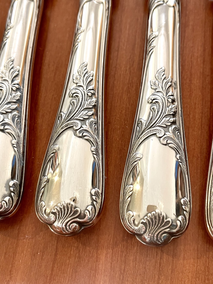 Christofle Marly, 24-person Dinner Set, 96 Pieces, In Near-new Condition  -photo-2