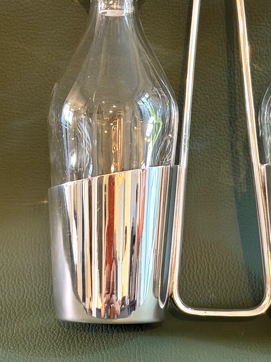 Christofle: Oil Cruet, Sabattini Lino Vinegar Cruet, Table Server -photo-5