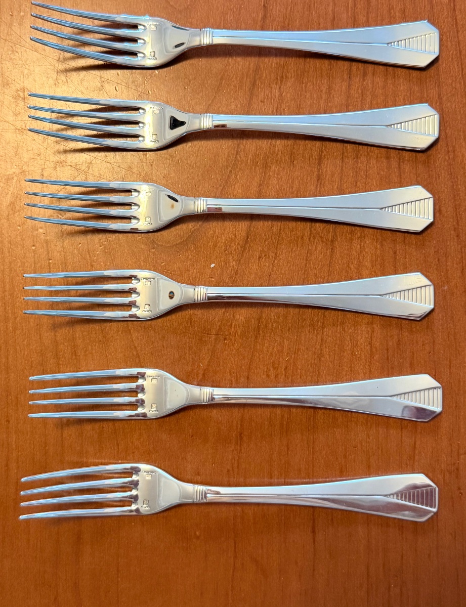 Christofle Atlantide, 12 Dessert Forks -photo-6