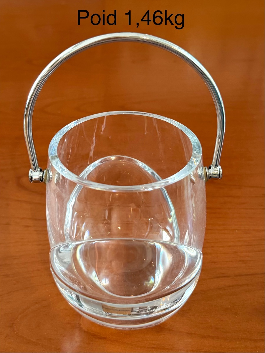 Daum modèle corolle , 8. Verres et seau à glaçon -photo-4