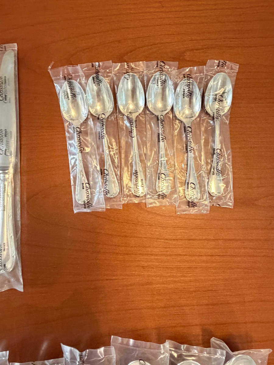 Christofle Ribbons, 24-piece Silverware Set, Serves 6 -photo-4