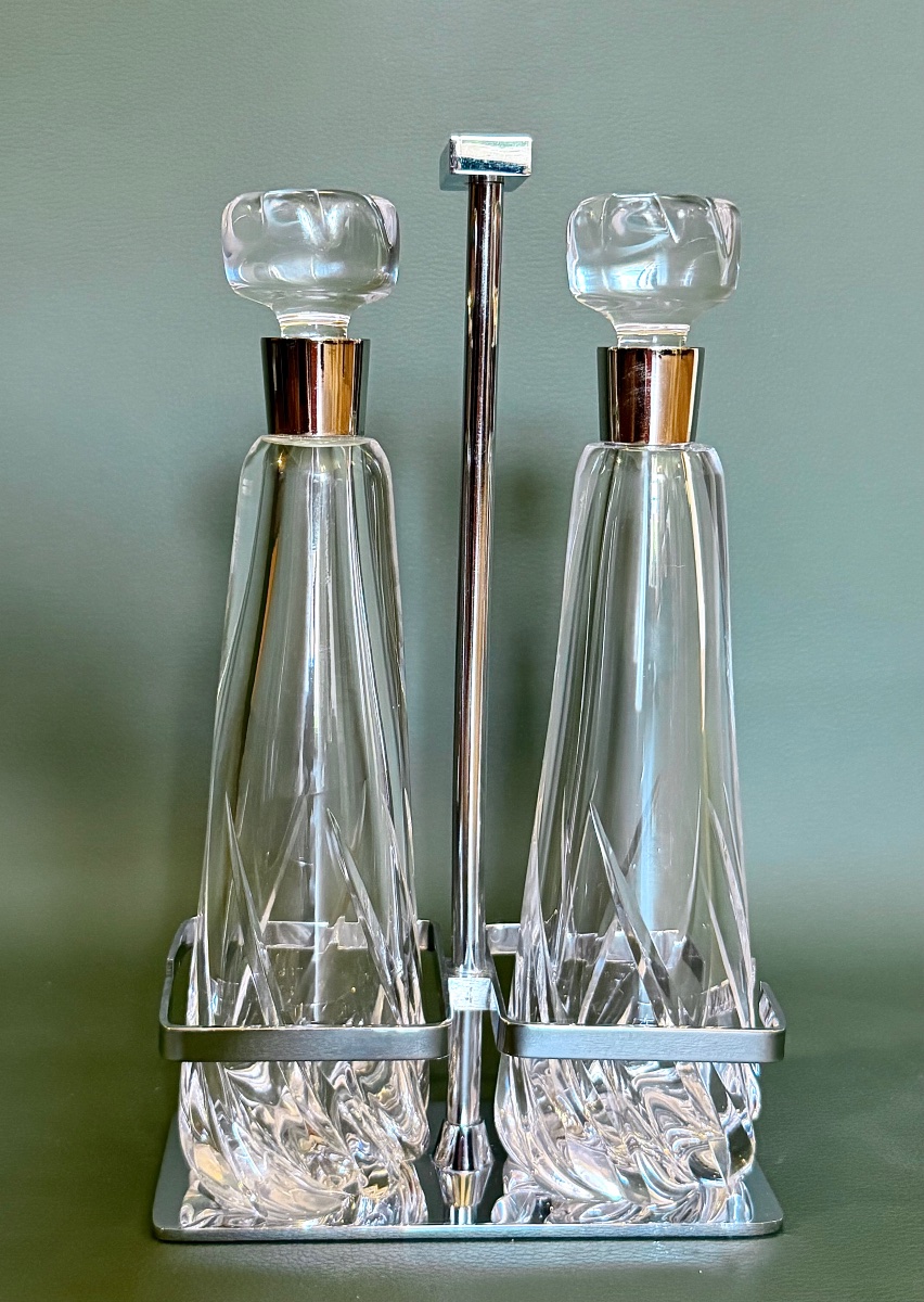 Daum France, Crystal Oil And Vinegar Set -photo-2
