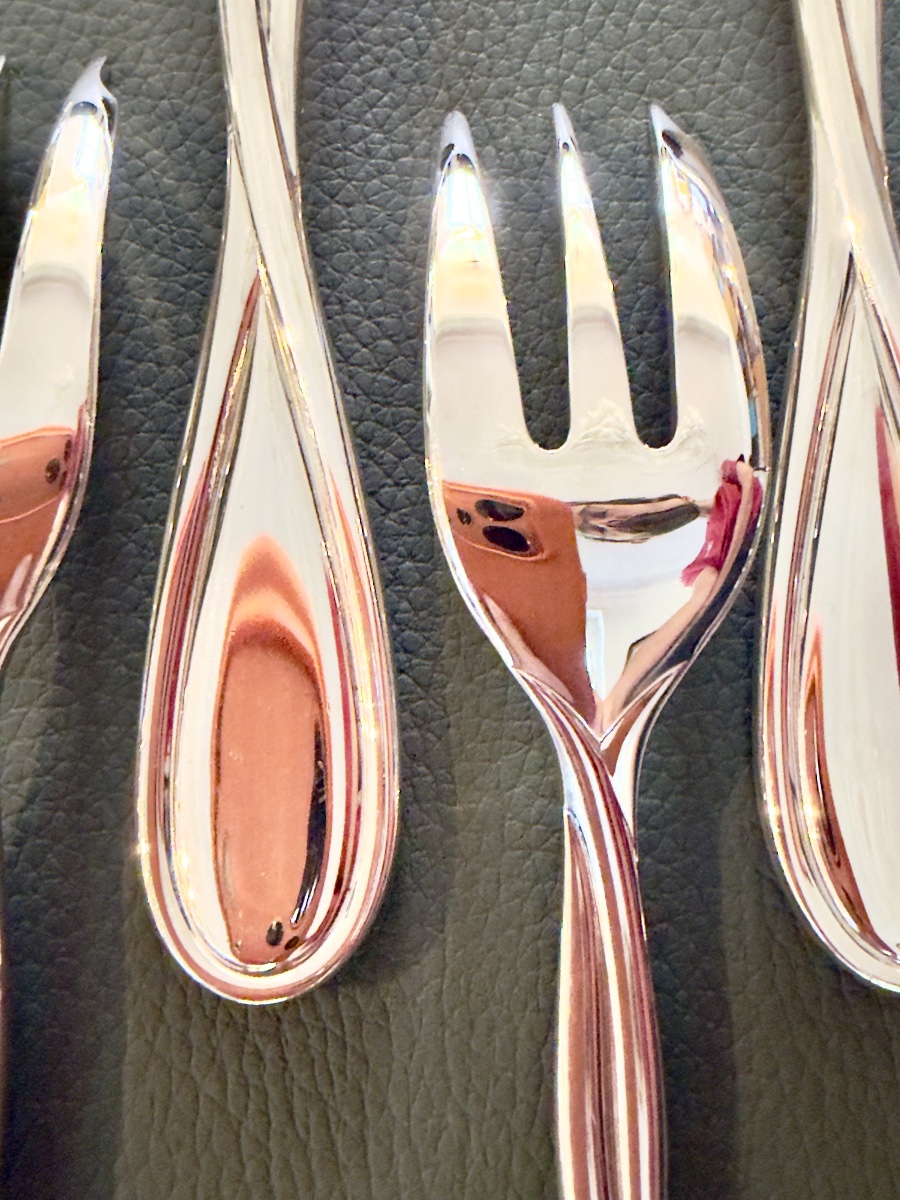 Christofle Galéa, 12 Cake Forks, Like New -photo-2