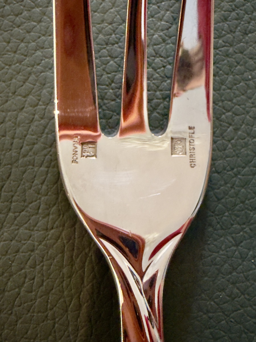 Christofle Galéa, 12 Cake Forks, Like New -photo-3