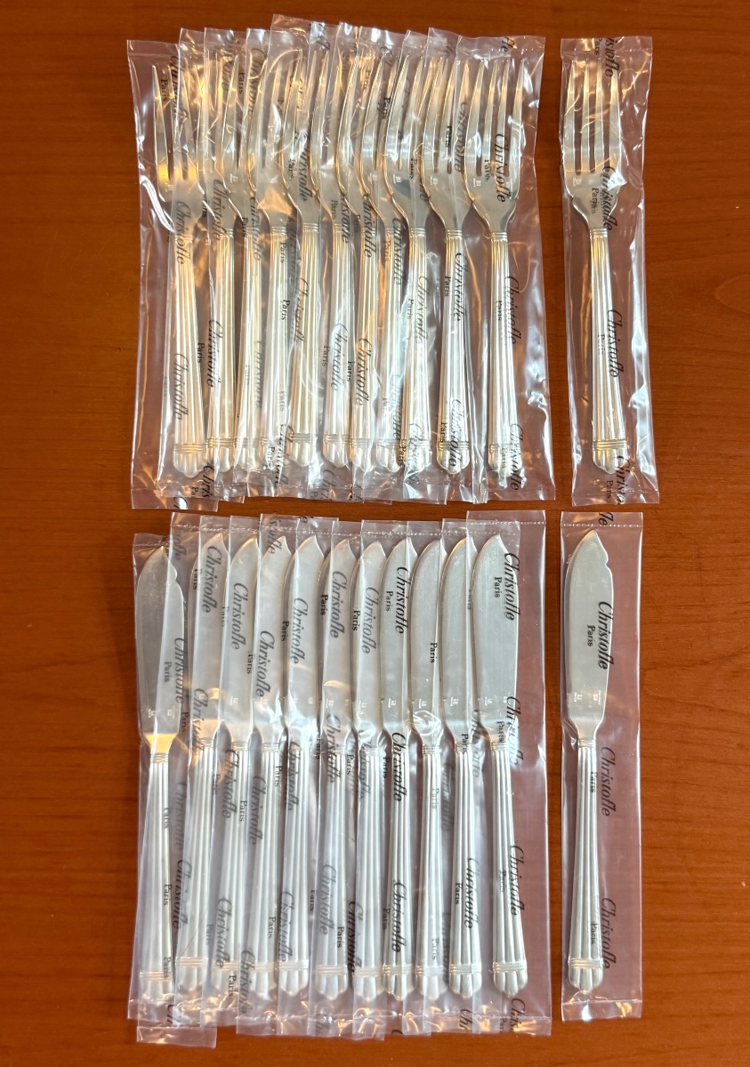Christofle Aria, 12-place Fish Set (24 Pieces) -photo-2