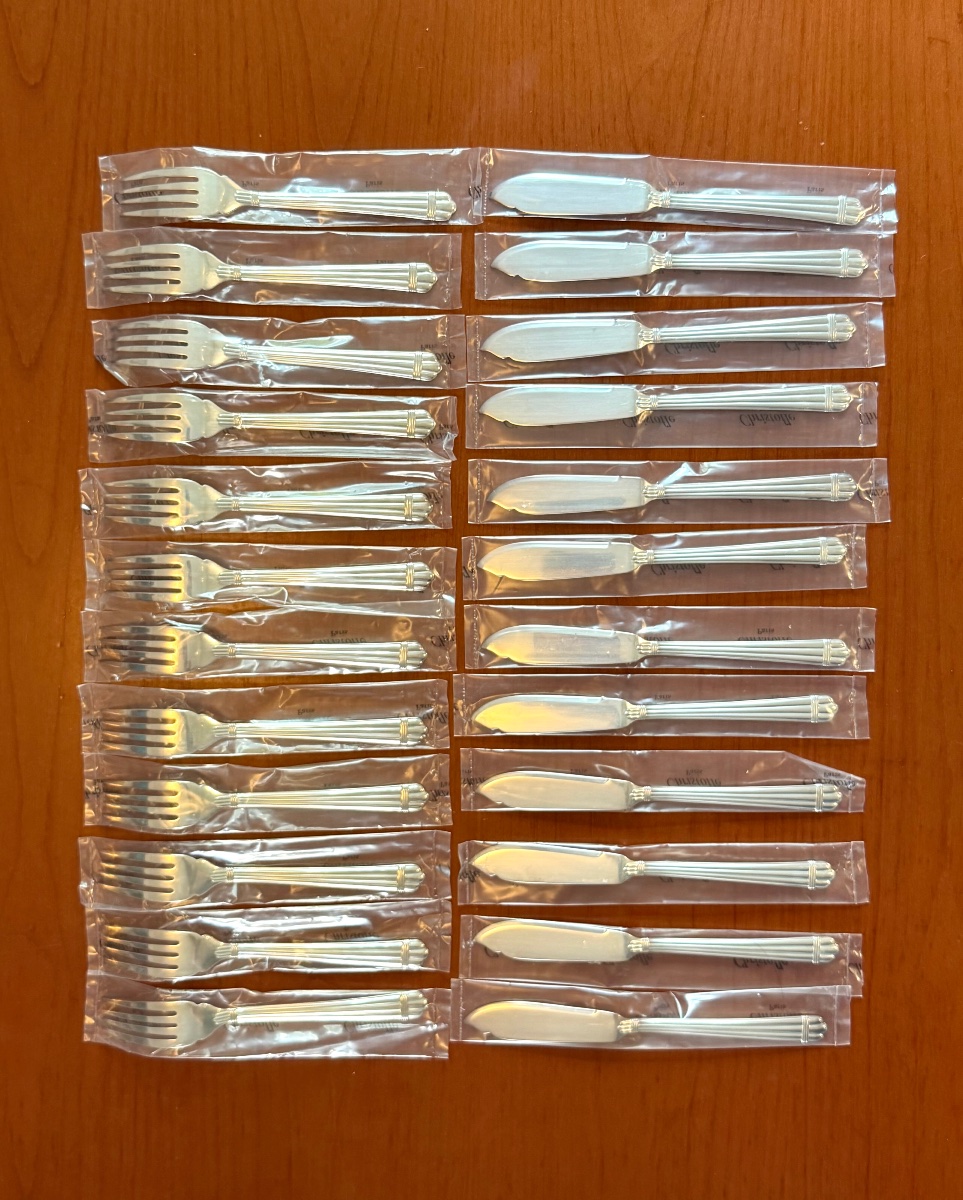 Christofle Aria, 12-place Fish Set (24 Pieces) -photo-3