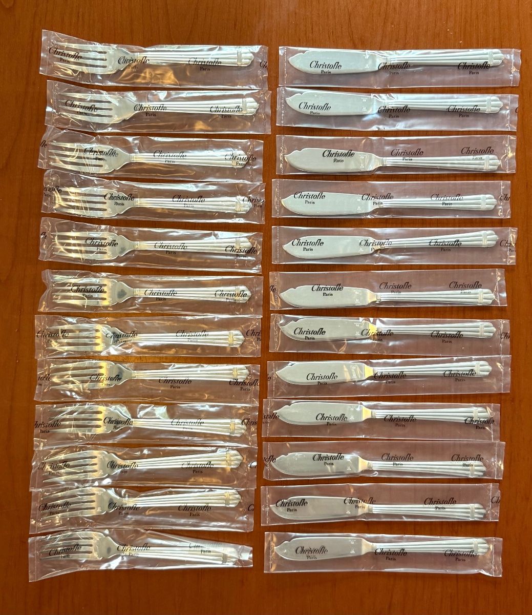 Christofle Aria, 12-place Fish Set (24 Pieces) -photo-4