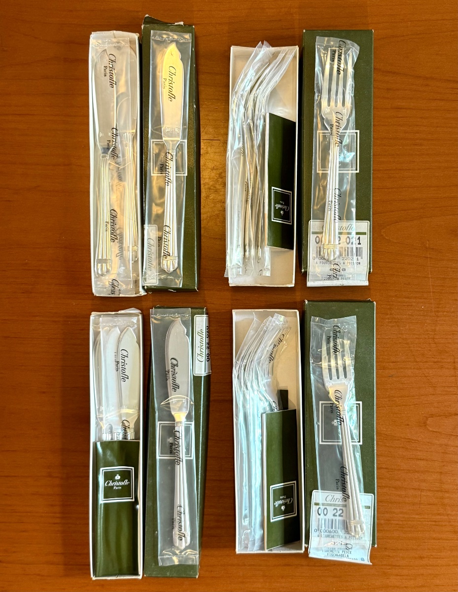 Christofle Aria, 12-place Fish Set (24 Pieces) 