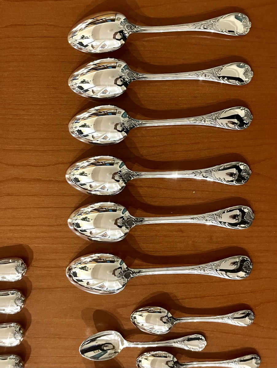 Christofle marly ,ménagère 6 personnes 24 pièces -photo-7