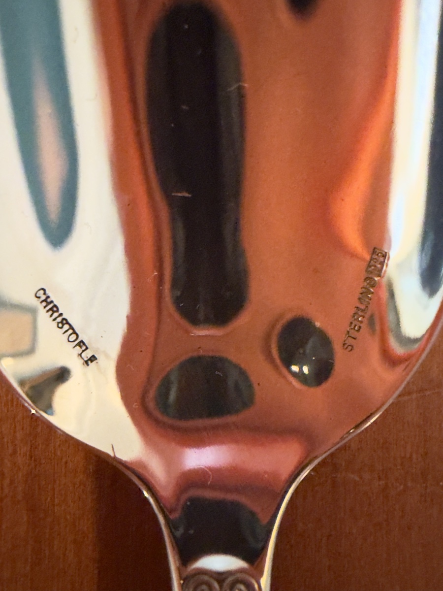 Christofle argent sterling  925 , malmaison , 6 cuillères à café -photo-3