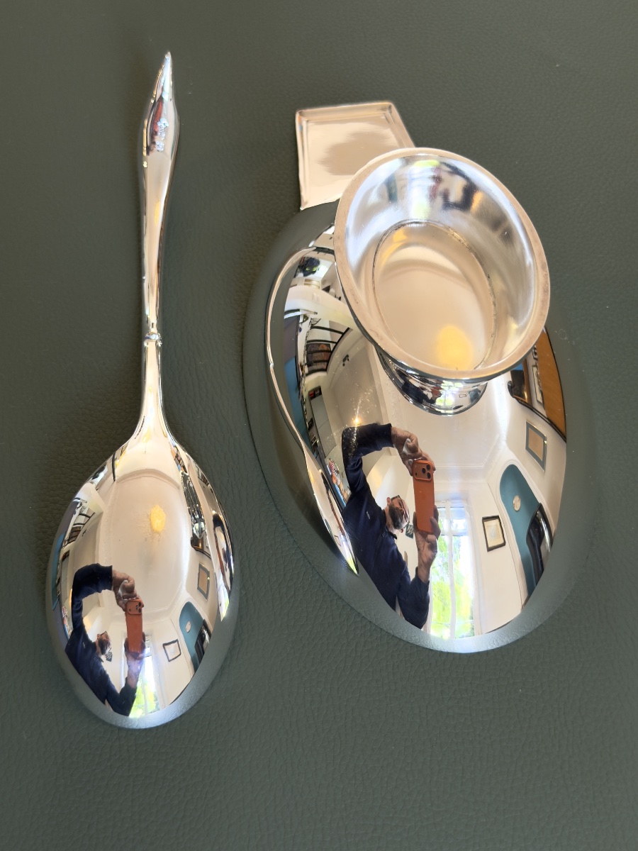 Christofle Swan-shaped Sauce Boat By Fjerdingstad, Like New -photo-2