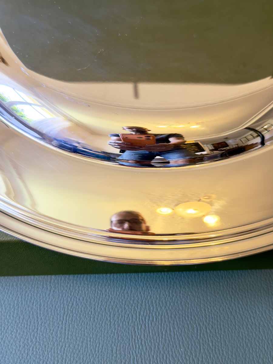 Christofle, Serving Dish, Tray, 35 Cm In Diameter, Like New -photo-3