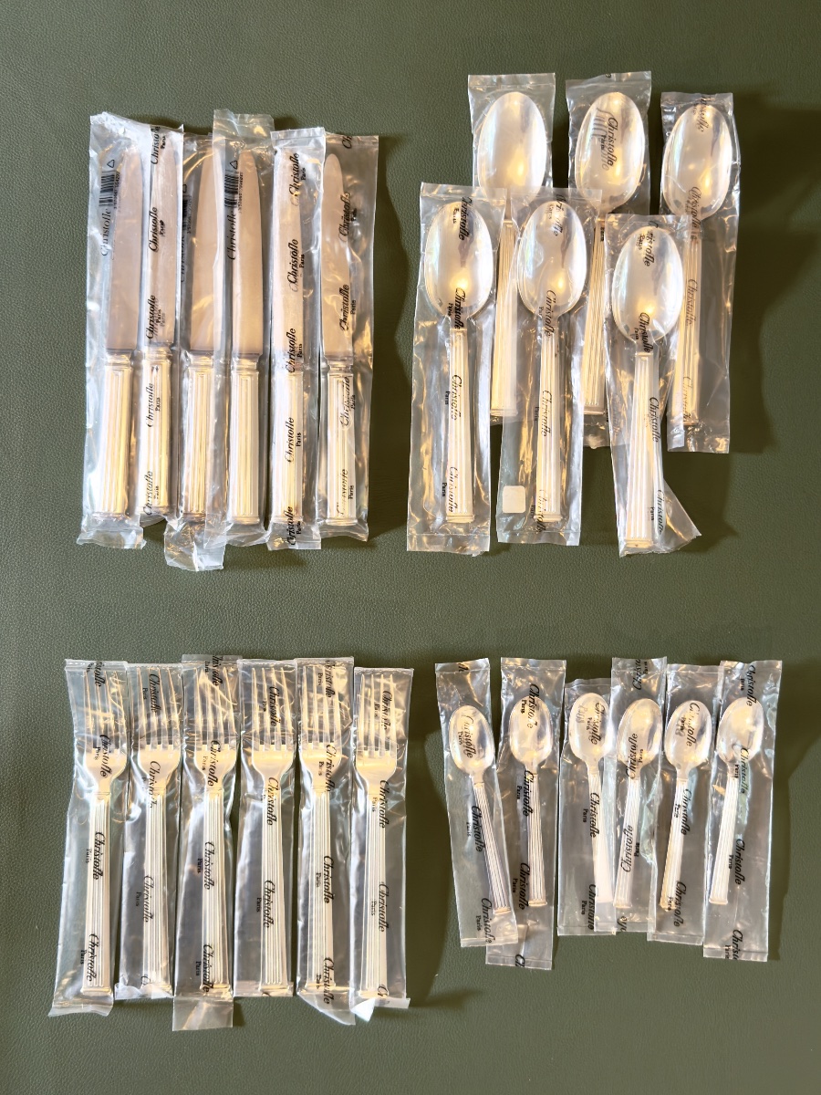 Christofle Triade 24-piece Set, New, 6-person Cutlery Set 