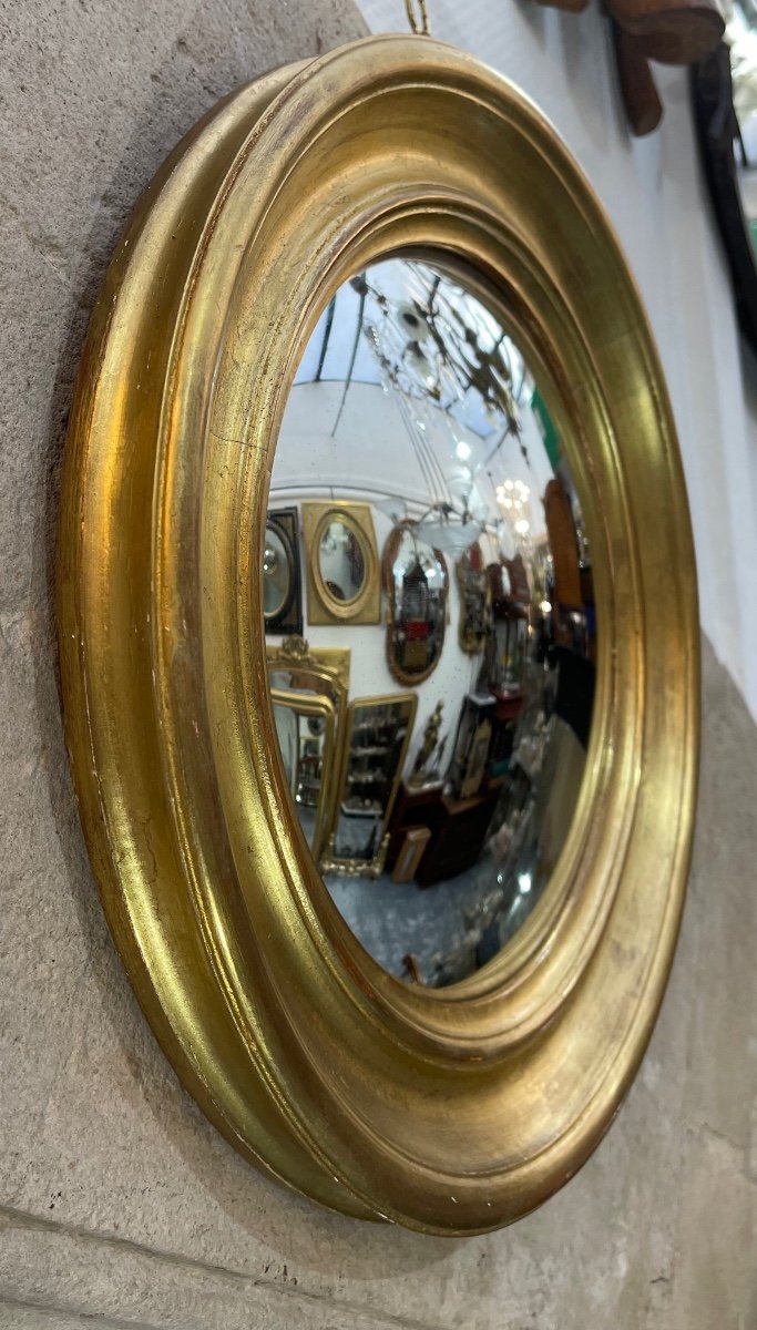 Miroir Sorcière Diamètre 38cm Style Louis Philippe -photo-2
