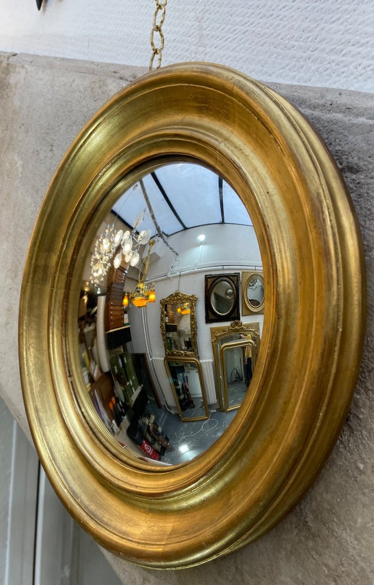 Miroir Sorcière Diamètre 38cm Style Louis Philippe -photo-4