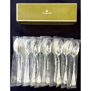 Christofle America ,12 cuillères à entremet dessert neuves sous blister 17 cm 