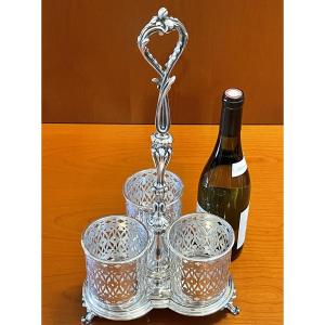 Christofle ,porte bouteille ancien fin XIX eme 