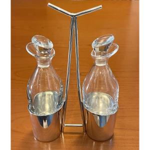 Lino Sabattini For Christofle, Gallia, Vinegar And Oil Cruet From The 60s 
