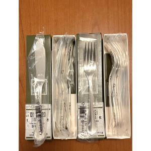 Christofle spatours couverts à poisson.,6 couteaux et 6 fourchettes 