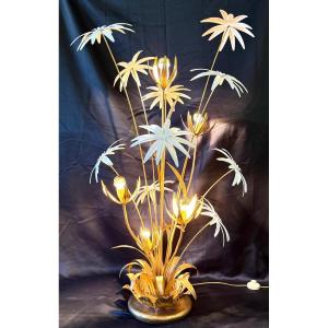 Hans Kögl Floor Lamp In Gilded And Lacquered Metal