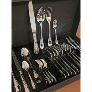 Christofle Marly, 6-person Cutlery Set, 24 Pieces