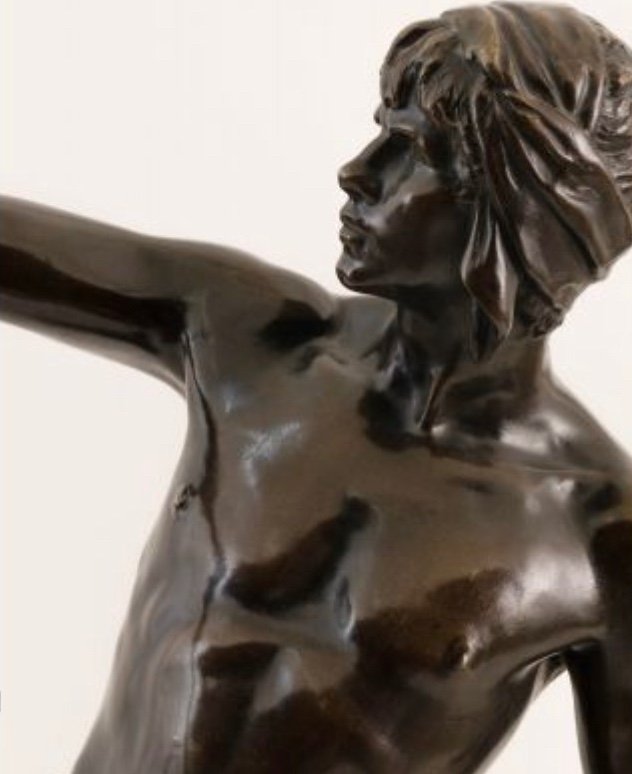 Sculpture En Bronze Louis Moreau « alerta »-photo-4