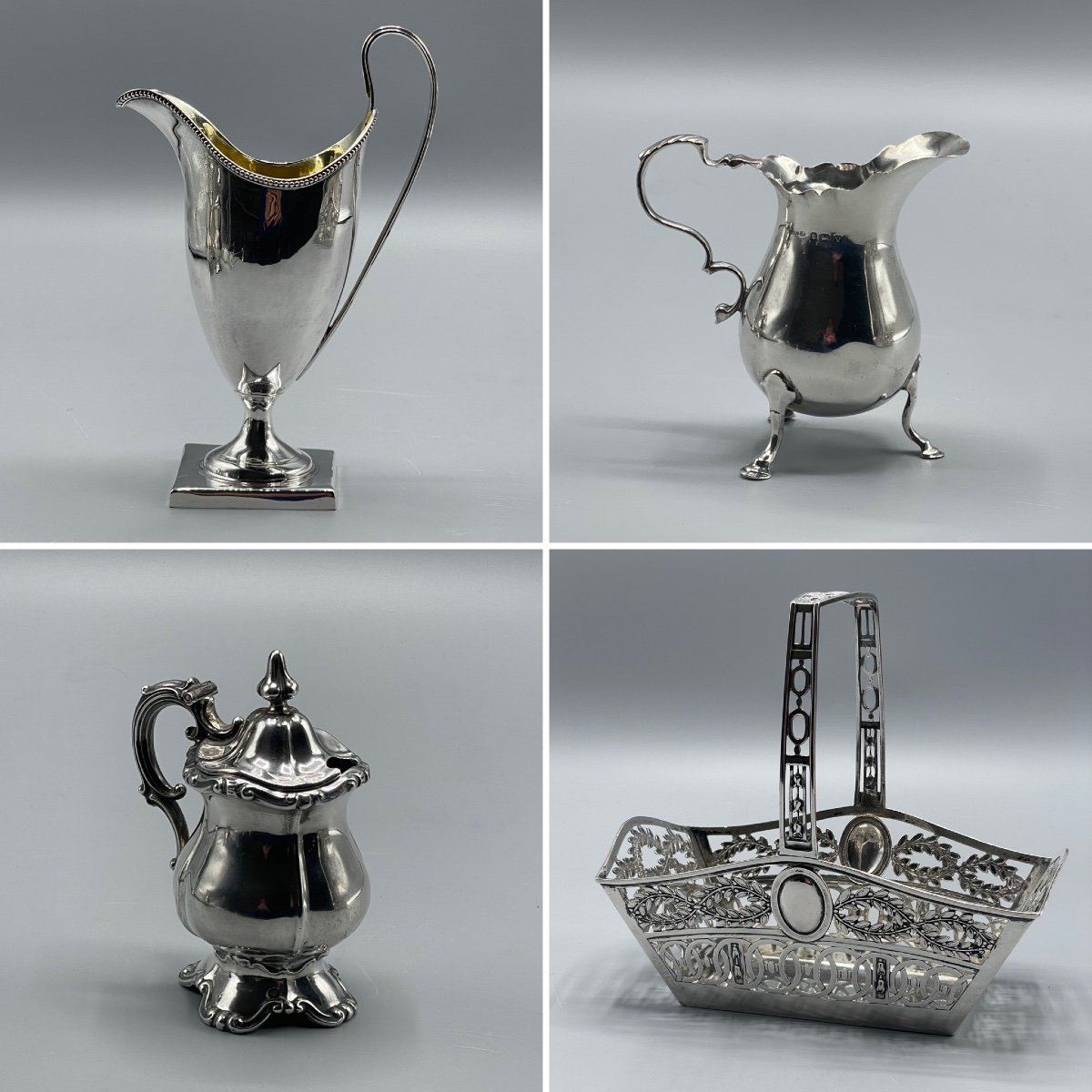 Divers Objets De Vitrine En Argent Massif -photo-6