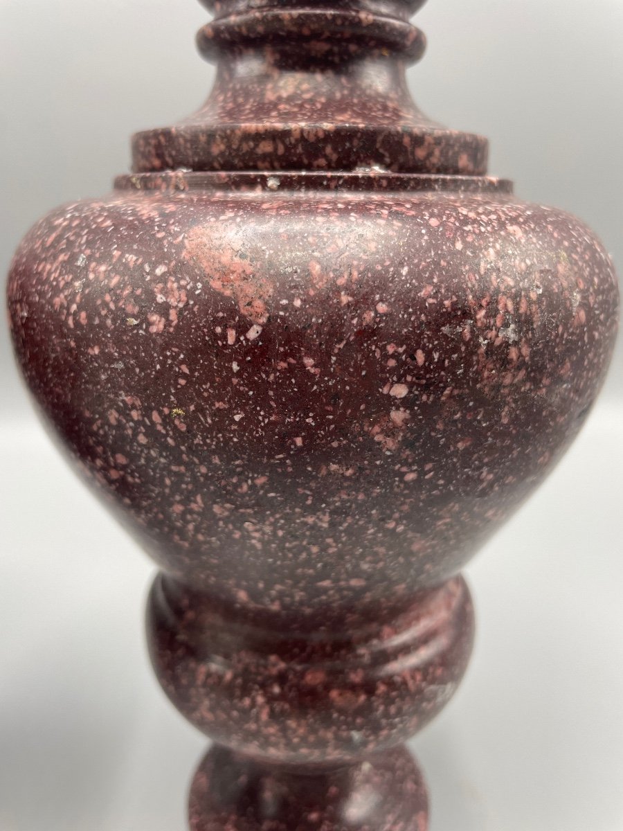 Pair Of Porphyry Covered Vase-photo-3
