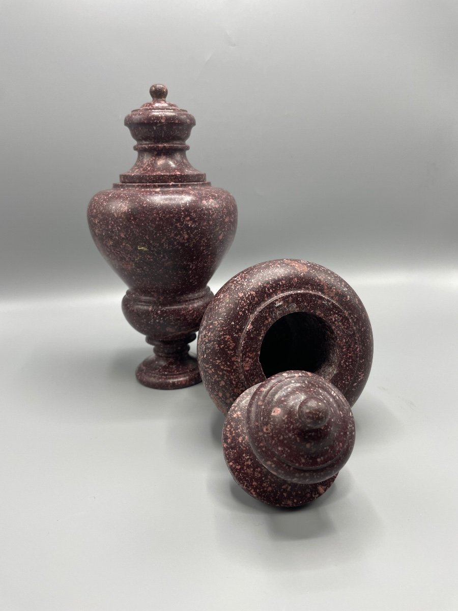 Pair Of Porphyry Covered Vase-photo-1