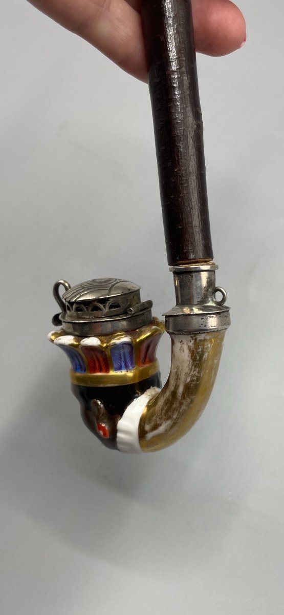 Pipe De Collection « l’amérindien «  Vers 1800-photo-2