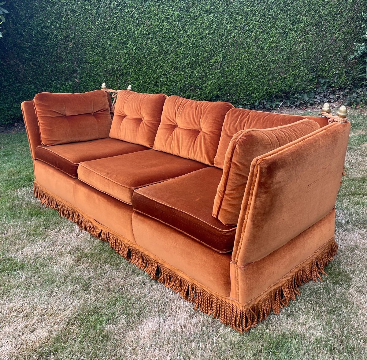Pair Of Velvet Sofa-photo-4