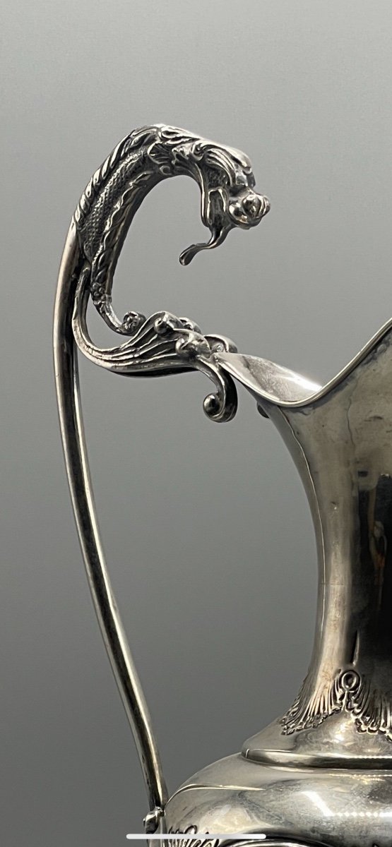 Sterling Silver Jug With Dragon Head-photo-2