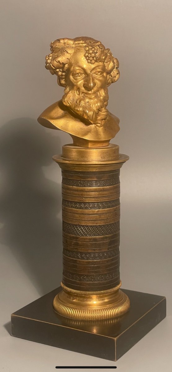 Sculptures XIX Siècle « bacchus » Et « jeune Femme Orientaliste « -photo-2
