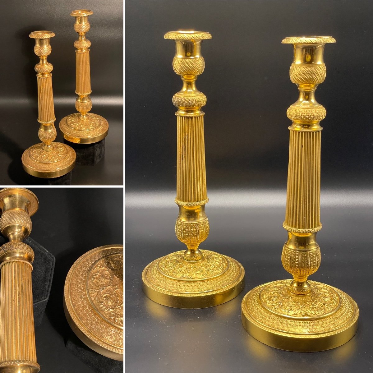 Pair Of Empire Period Candlesticks