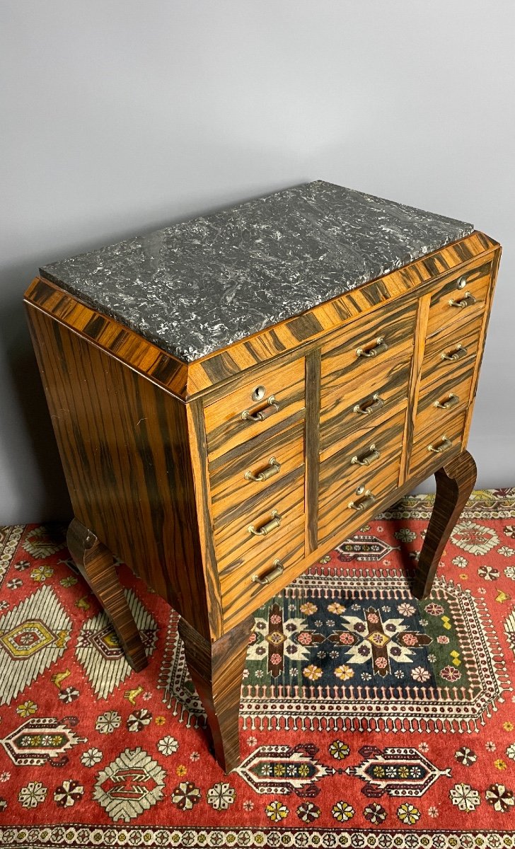 Commode En ébène De Macassar D’époque Art Déco -photo-3