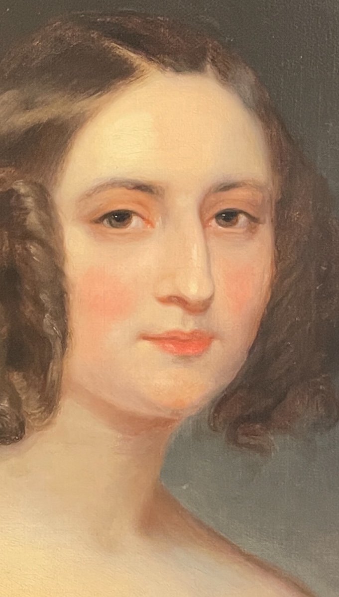Portrait “young Elegant” By Fanny Geefsdated 1835-photo-2