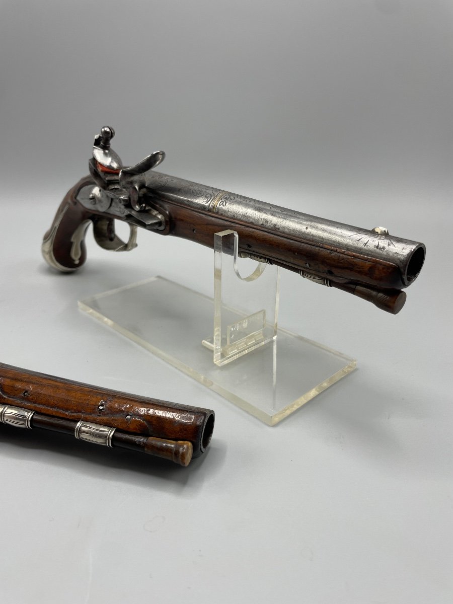 Pair Of Louis XVI Period Flintlock Pistols-photo-2