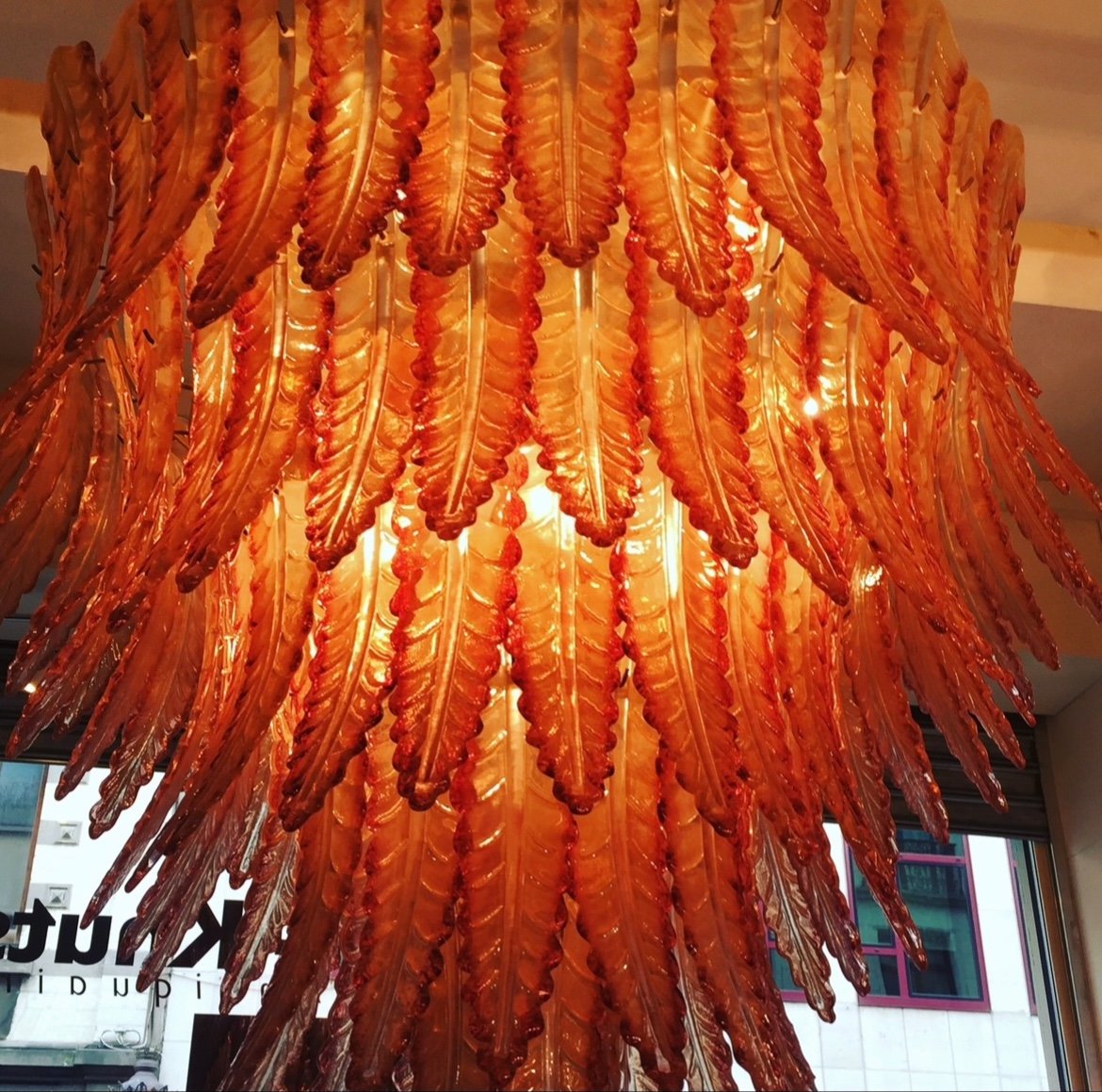 Spectacular Murano Palmette Chandelier-photo-2