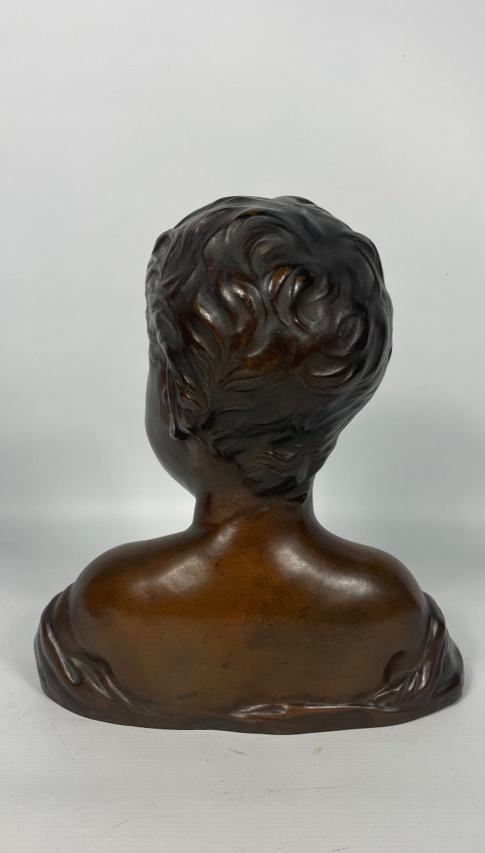 Laughing Child Bronze Bust After Desiderio From Settignano-donatello-photo-3