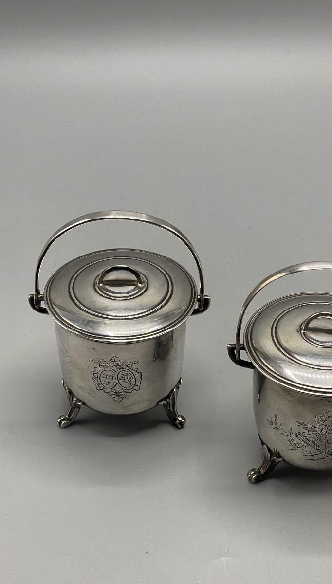 Louis XVI Silver Miniature Cauldron -photo-3
