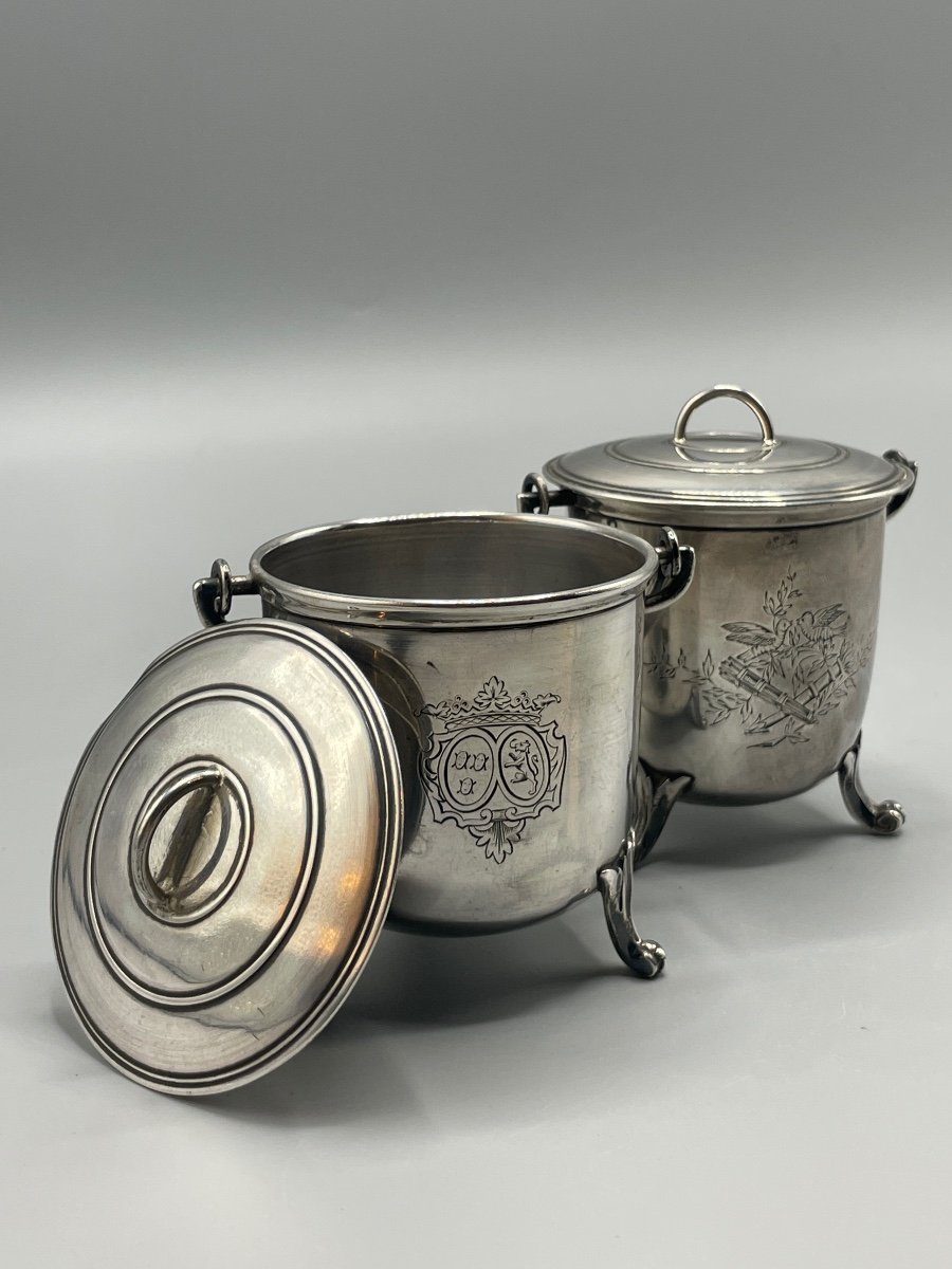 Louis XVI Silver Miniature Cauldron -photo-6